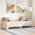 vidaXL Vysúvacia denná posteľ s matracmi 90x190 cm, borovica