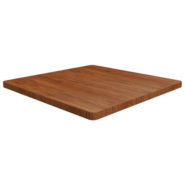 vidaXL Štvorcová stolová doska Tmavohnedá 90x90x4 cm lakovaný dub