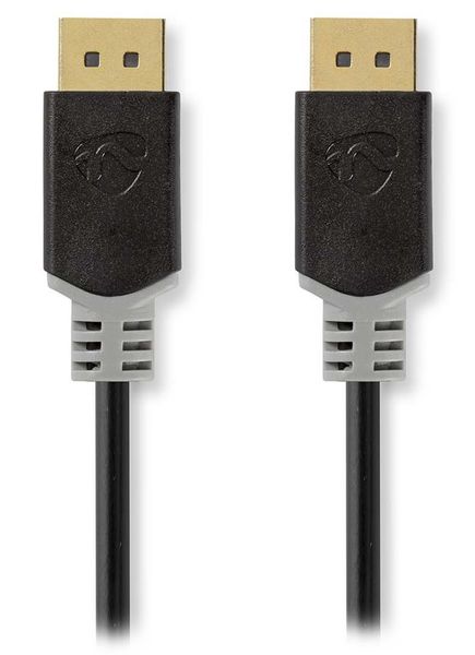 NEDIS DisplayPort 1.4 kabel/ DisplayPort zástrčka – DisplayPort zástrčka/ 8K/ antracitový/ box/ 3m Kabel, zástrcka DisplayPort 1.4, podpora až 8K, pozlacené konektory, 3m, šedý