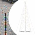 vidaXL LED vianočný stromček 861 LED farebné 478 cm