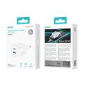 BWOO GaN wall charger CDA222 PD 35W 1 x USB 1 x USB-C, white