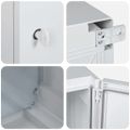 vidaXL Ovládacia skriňa Sivá 37 x 16,5 x 35 cm ABS plast