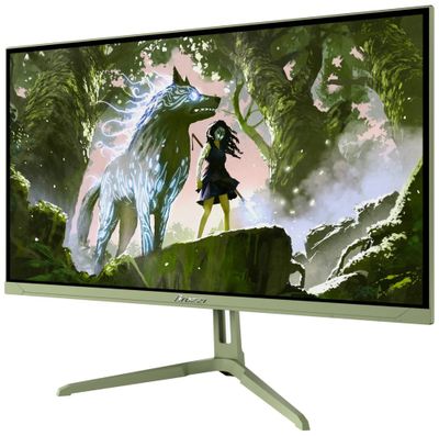 AROZZI NOVA herní monitor 23,8" 24T1K200 Forest Green/ LED/ 1920x1080/ 200Hz/ IPS/ 1000:1/ 1ms/ HDMI/ DP/ mechově zelen LED monitor, herní, 23,8", IPS, 1920×1080, 16:9, 1ms, 200Hz, HDMI, DisplayPort, repro, zelený, en. tr. E