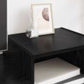 vidaXL TV skrinka 160 x 35 x 55 cm Čierny dub Kompozitné drevo