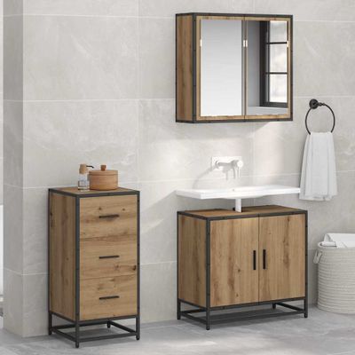 vidaXL Servírovacia skriňa Remeselný dub 35,5 x 35 x 76 cm
