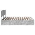 vidaXL Rám postele Betónová šedá 200 x 200 cm Kompozitné drevo