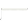 vidaXL Automaticky zaťahovacia markíza 500x350 cm krémová