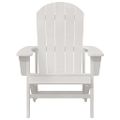 vidaXL Adirondack stolička Biela HDPE