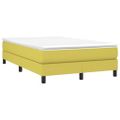 vidaXL Posteľný rám s boxspringom zelená 120x200 cm látka