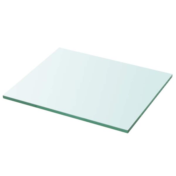 vidaXL Poličkový panel z priehľadného skla, 30x25 cm