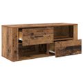vidaXL TV skrinka 100 x 35 x 40 cm Staré drevo Kompozitné drevo