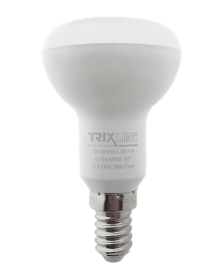 LED žiarovka Trixline 6,5W 611lm E14 R50 studená biela