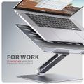 AXAGON STND-LQ hliníkový HQ stojan na notebook 10"-17.3" nastaviteľná výška a uhol, sivý