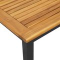 vidaXL Ležadlo Čierna 200 x 55 x 35 cm Pevné akáciové drevo