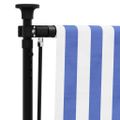 vidaXL Vonkajšia roleta modro-biela 200x270 cm látka a oceľ
