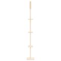vidaXL Strom pre mačky od podlahy po strop krémový 267,5-297,5 cm