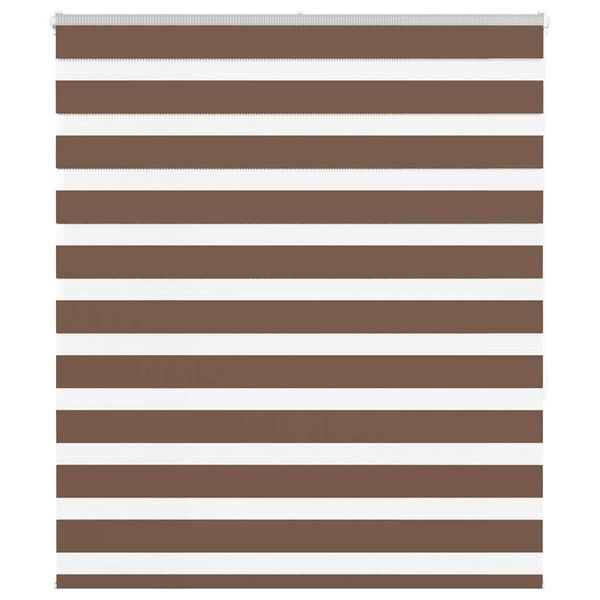 vidaXL Zebra roleta hnedá 130x150 cm šírka látky 125,9cm polyester