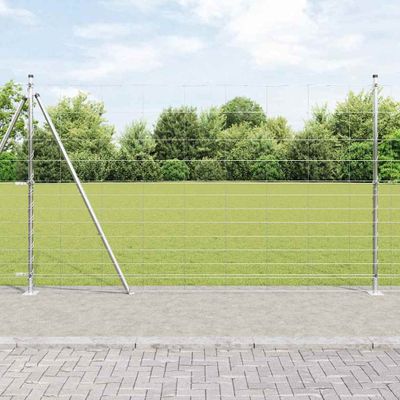 vidaXL Zvarené drôtené pletivo s betónovým základom 50 x 1,5 m (Š x V)