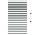 vidaXL Zebra roleta tmavošedá 125x200 cm šírka látky 120,9cm polyester