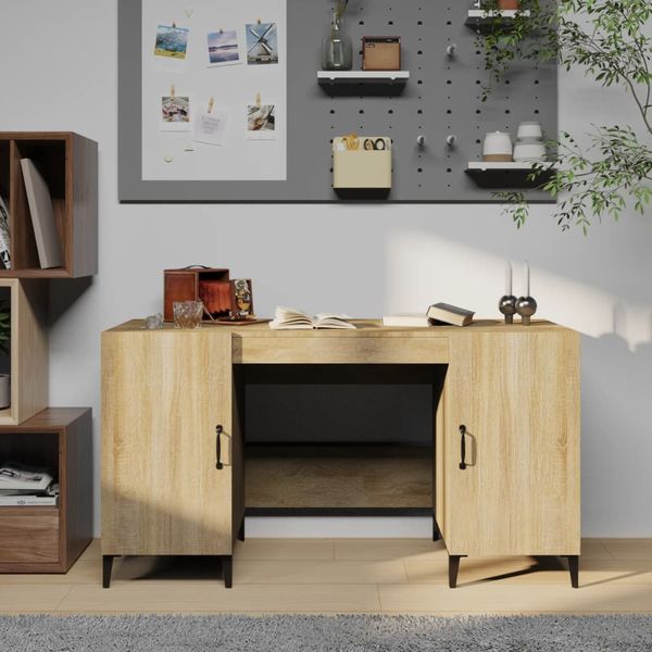 vidaXL Stôl dub somoma 140x50x75 cm spracované drevo