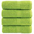 vidaXL Prémiové umývacie utierky SOLUND 4 ks jablkovo zelené 30x30 cm 600 g/m²