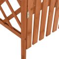 vidaXL Pergola s bránkou 116x40x204 cm masívne jedľové drevo