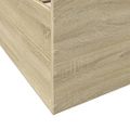 vidaXL Posteľný rám so zásuvkami dub sonoma 90x200 cm kompozitné drevo