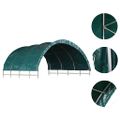 vidaXL Prístrešok pre dobytok PVC 3,7x3,7 m zelený