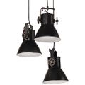 vidaXL Závesná lampa 25 W čierna 30x30x100 cm E27
