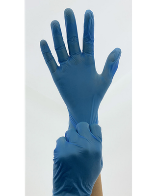 TR G400 Jednorazové rukavice 100ks - veľkosť S Blue Stretch Trixline