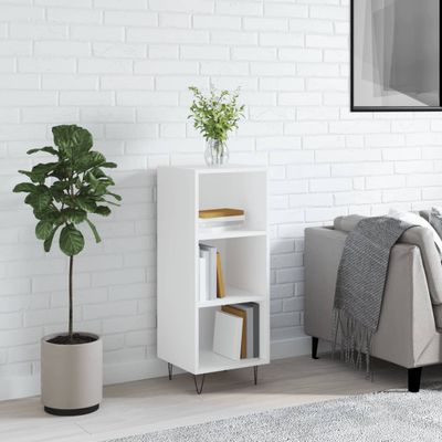 vidaXL Komoda biela 34,5x32,5x90 cm kompozitné drevo