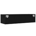 vidaXL TV skrinka s LED svetlami čierna 100X35,5x25 cm
