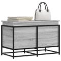 vidaXL Úložný box s vekom sivá sonoma 80x40x51,5 cm kompozitné drevo