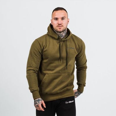 Mikina Athlete Military Green Black - GymBeam, veľkosť XXXL, 47% cotton, 48% viscose, 5% elastan
