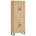 vidaXL Vysoká skrinka dub sonoma 69,5x34x180 cm spracované drevo