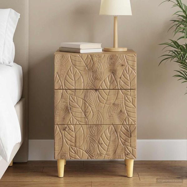 vidaXL Nočný stolík Dub artisan 43 x 39,5 x 66,5 cm Kompozitné drevo