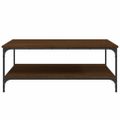 vidaXL Konferenčný stolík hnedý dub 100x100x40 cm kompozitné drevo
