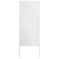 vidaXL Záhradná clona na súkromie Rezací Biela 50 x 140 cm