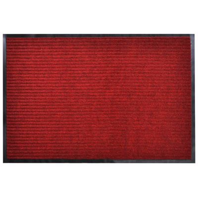 vidaXL Rohož pred dvere, červená 120 x 180 cm, PVC