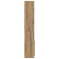 vidaXL Vysoká skrinka dub artisian 92x33x180 cm kompozitné drevo
