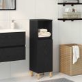 vidaXL Kúpeľňový kabinet Čierny dub 30 x 30 x 100 cm Kompozitné drevo