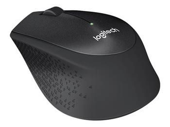 Logitech myš Wireless M330 Silent Plus, optická, bezdrôtová, 3 tlačidlá, čierna, 1000 dpi