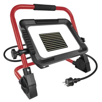 LED reflektor ELION 100W, červeno-čierny, IP65, 16 000 lm, neutrálna biela
