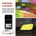 GoSmart vonkajší LED reflektor, štartovacia sada, 3 diely, 14 W, RGBIC stmievateľný, WiFi