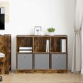 vidaXL Servírovacia skriňa Dymová dub 102 x 32 x 73,5 cm