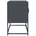 vidaXL TV skrinka antracit 68x39x60,5 cm Oceľ valcovaná za studena
