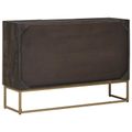 vidaXL Servírovacia skriňa Mosadzná 105 x 30 x 70 cm