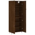 vidaXL Vysoká skrinka hnedý dub 69,5x34x180 cm spracované drevo