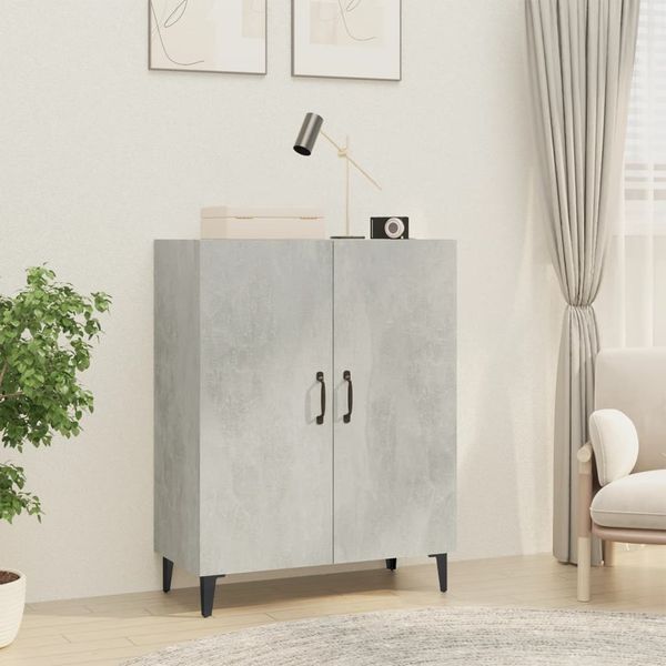 vidaXL Komoda betónová sivá 70x34x90 cm spracované drevo