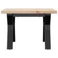 vidaXL Konferenčný stolík v tvare Y 50x50x35,5 cm borovica a oceľ